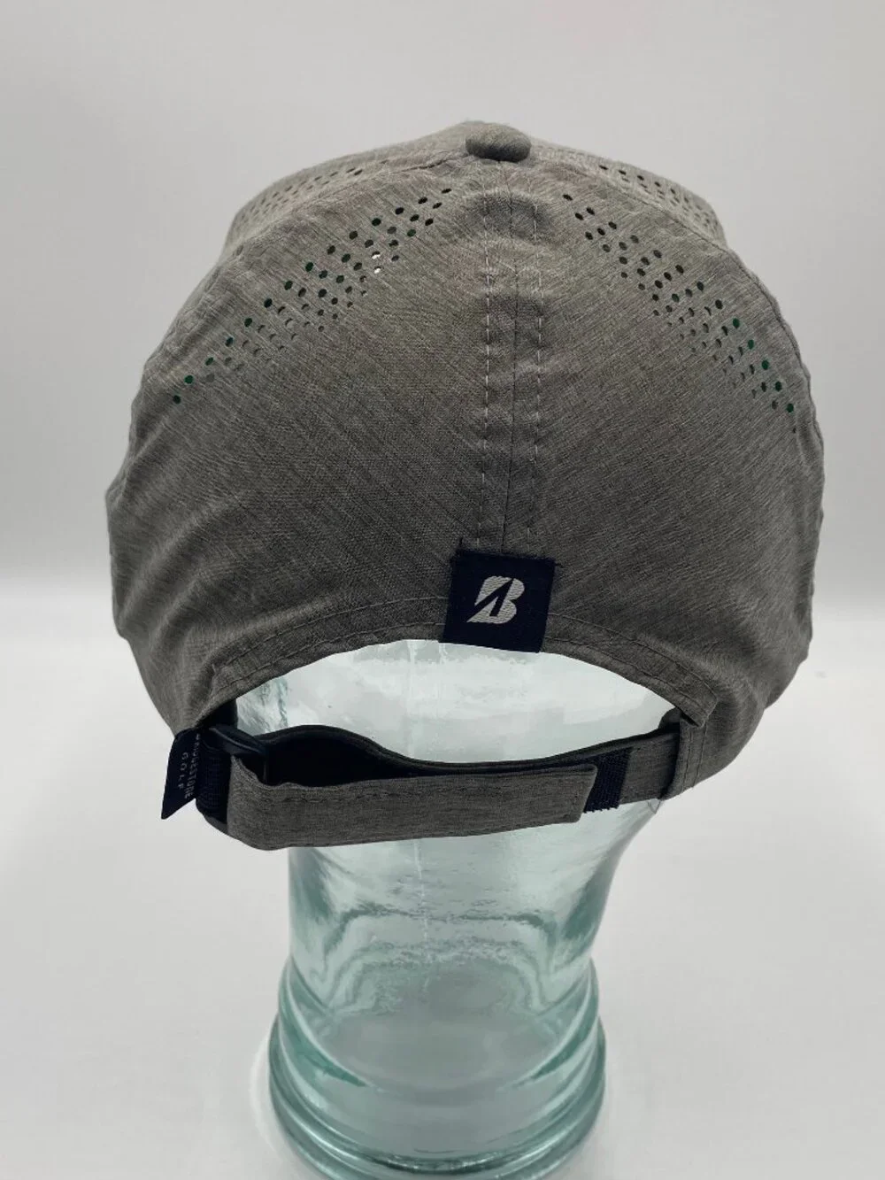 Bridgestone Golf White Heron Golf Club Hat Strapback Gray Cap OSFA Adjustable